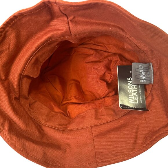 Wilsons Leather Kids Bucket Hat Suede Rust L Soft Durable Casual Outdoor - Picture 5 of 8